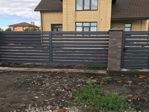 Забор жалюзи 72 метра фото в Первомайске