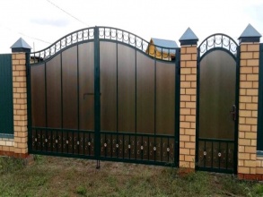 Кованые заборы с поликарбонатом 12 метров фото в Первомайске