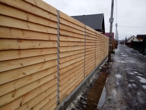 Деревянный забор елочка 150 метров фото в Первомайске