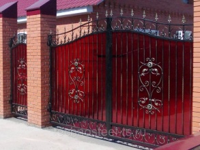 Кованые заборы с поликарбонатом 40 метров фото стоимость под ключ