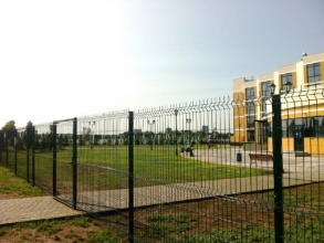 3D заборы для школы 20 метров фото цена под ключ