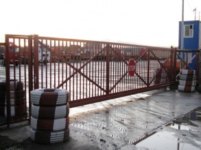 Решетчатые ворота откатные - пример 12 фото в Первомайске